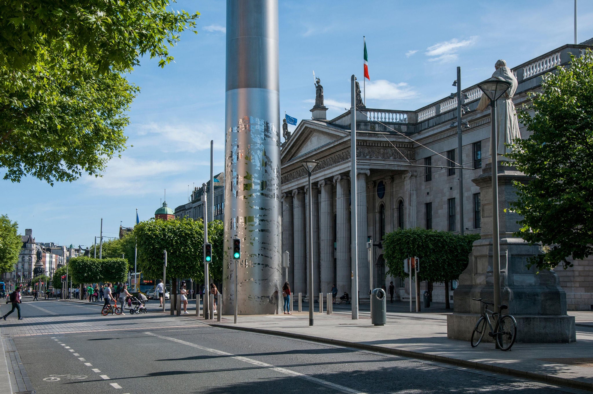 Dublin city business district