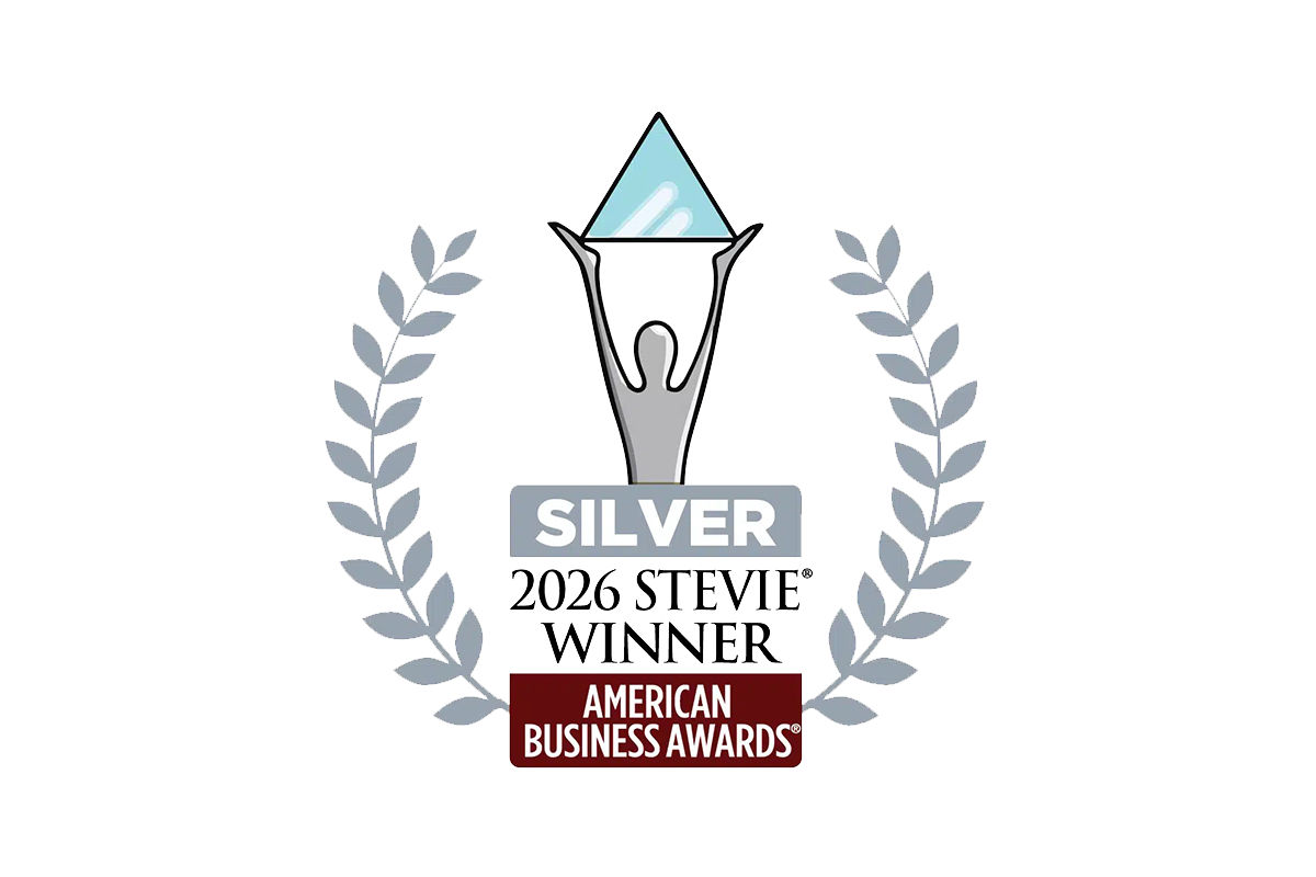 Logo srebrnej nagrody Stevie American Business