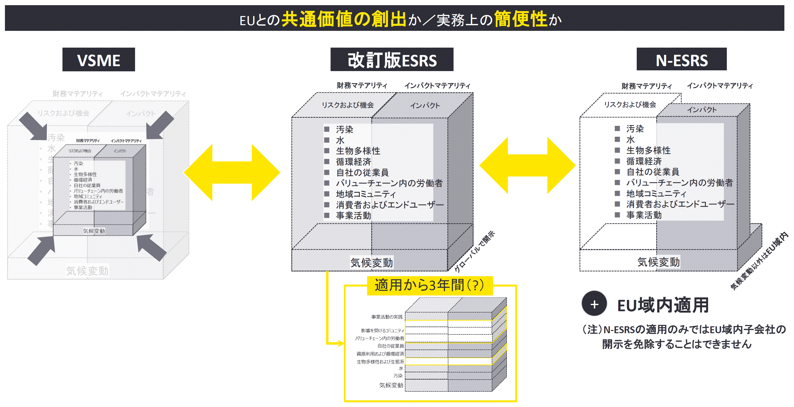 ESRS/N-ESRS/VSMEの関係性