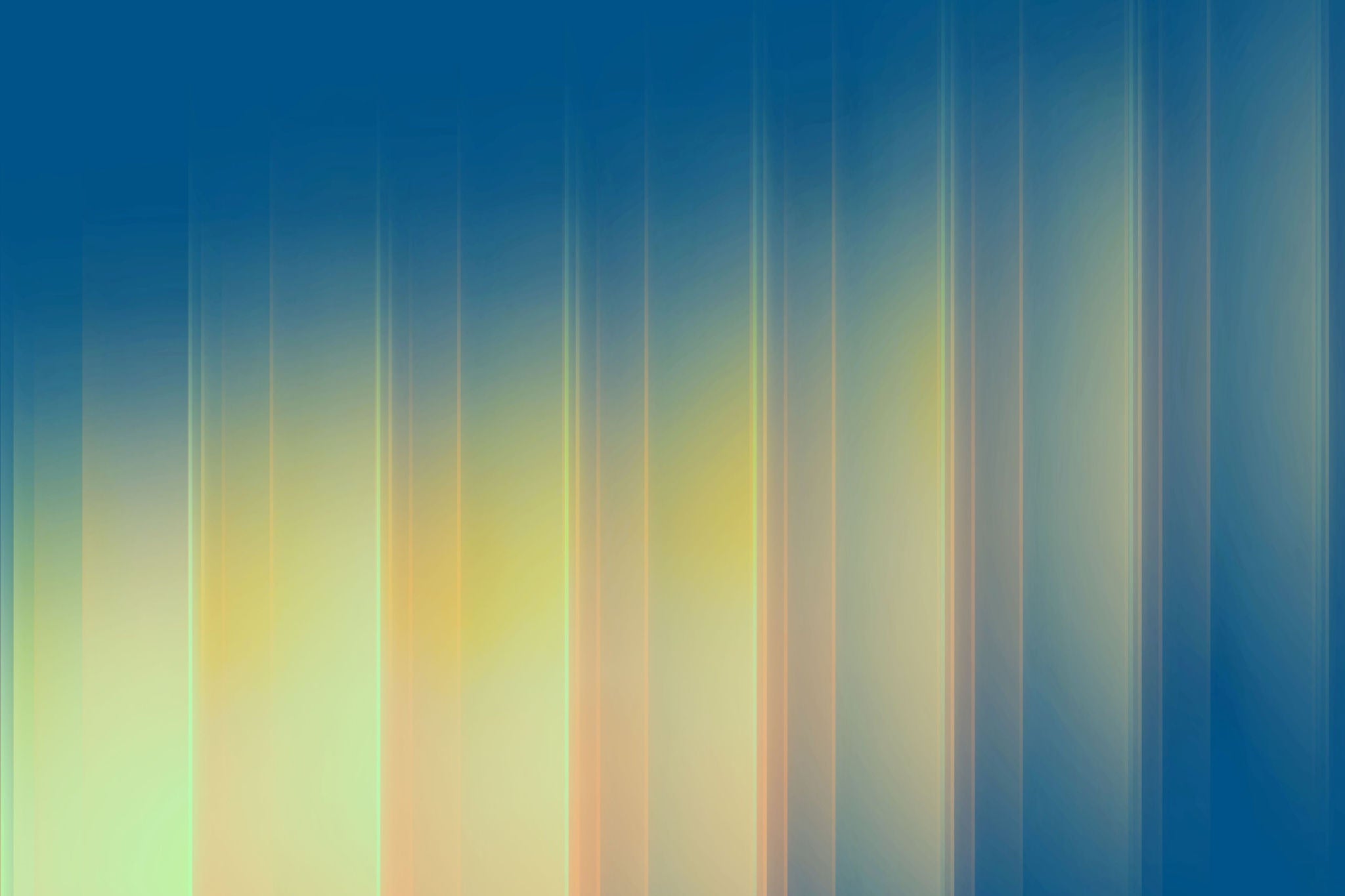Dégradé bleu abstrait avec traînées lumineuses verticales et halo doux