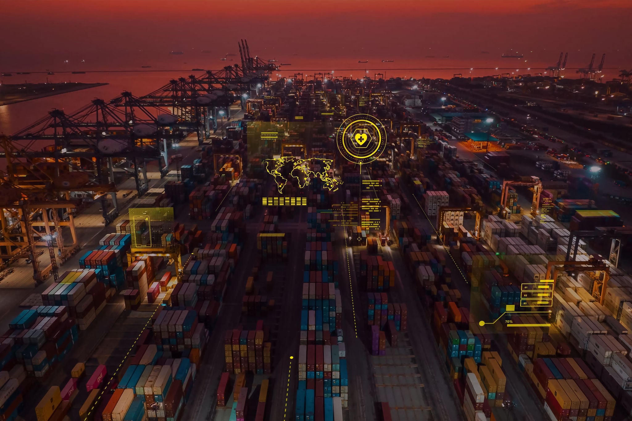 Hyperlapse of Freight Transportation and Logistics - 4K stock video