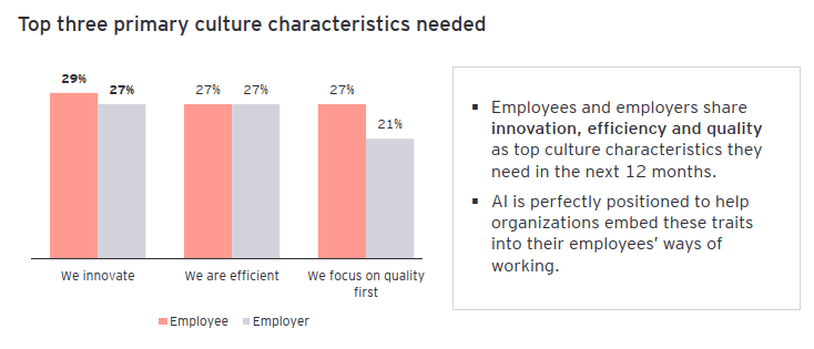 Graphic of top work culture characteristics