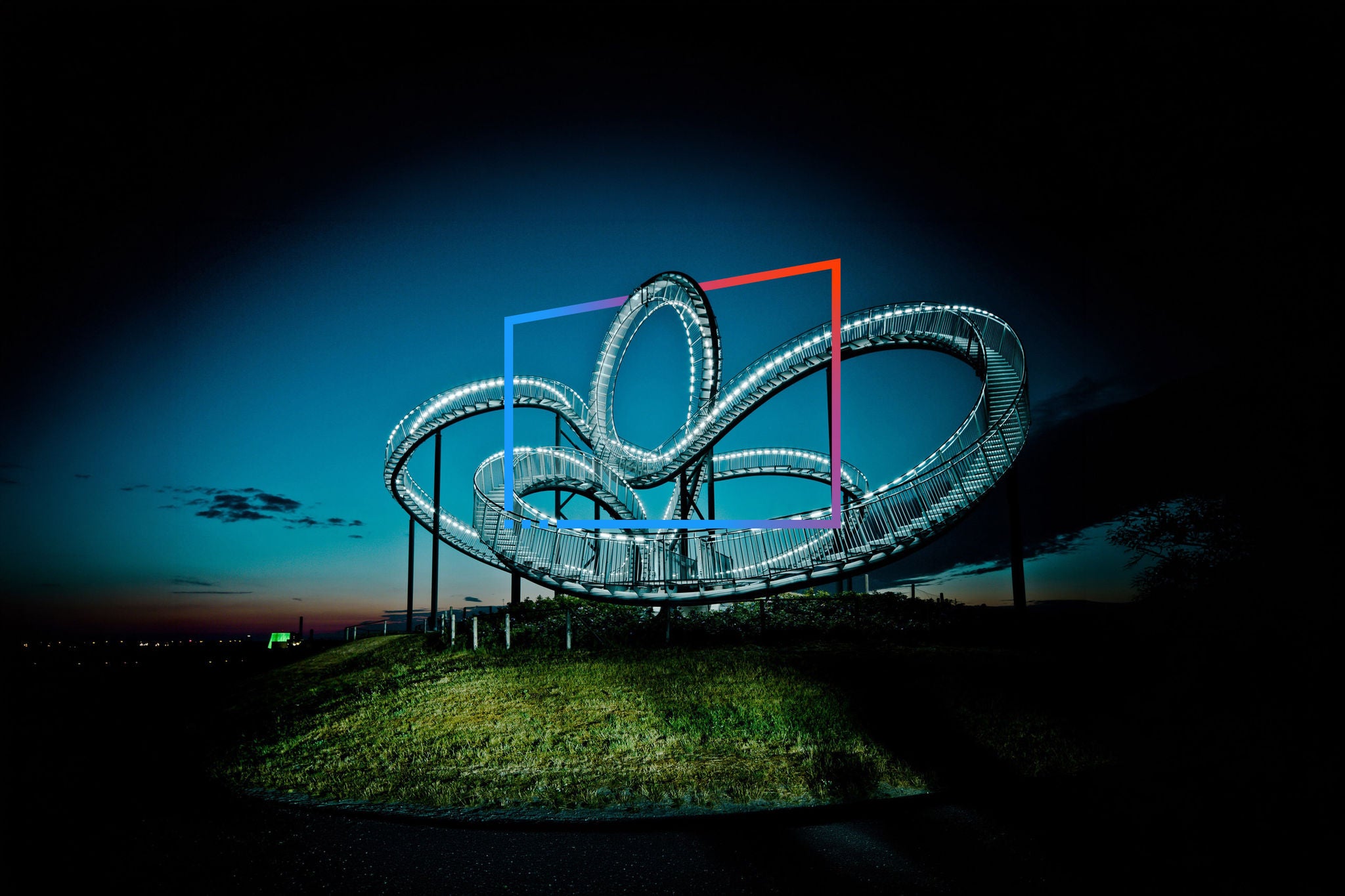 Tiger and Turtle – an art installation and landmark in Duisburg, Germany,