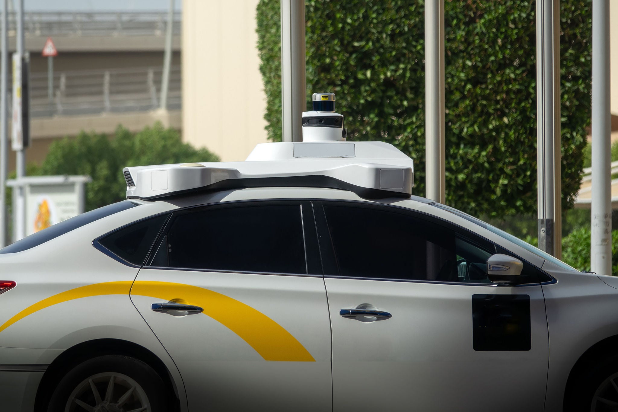 Unmanned taxi in Abu Dhabi, UAE