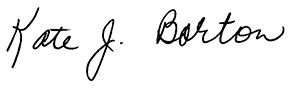 Kate barton Signature