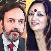Radhika Roy and Prannoy Roy