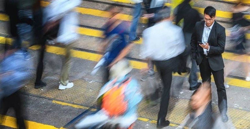 Picture of a busy street crossing