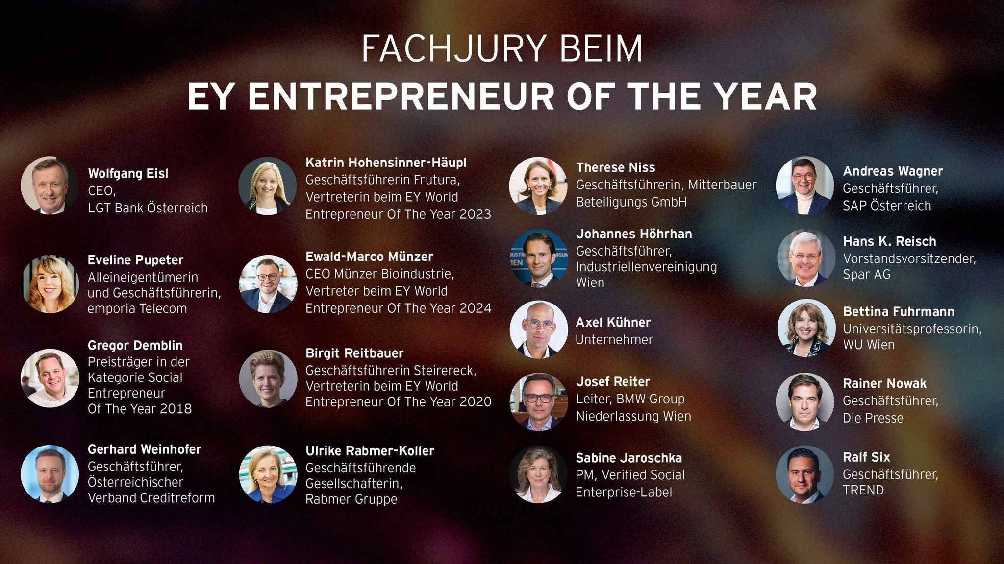 Fachjury Entrepreneur of The Year