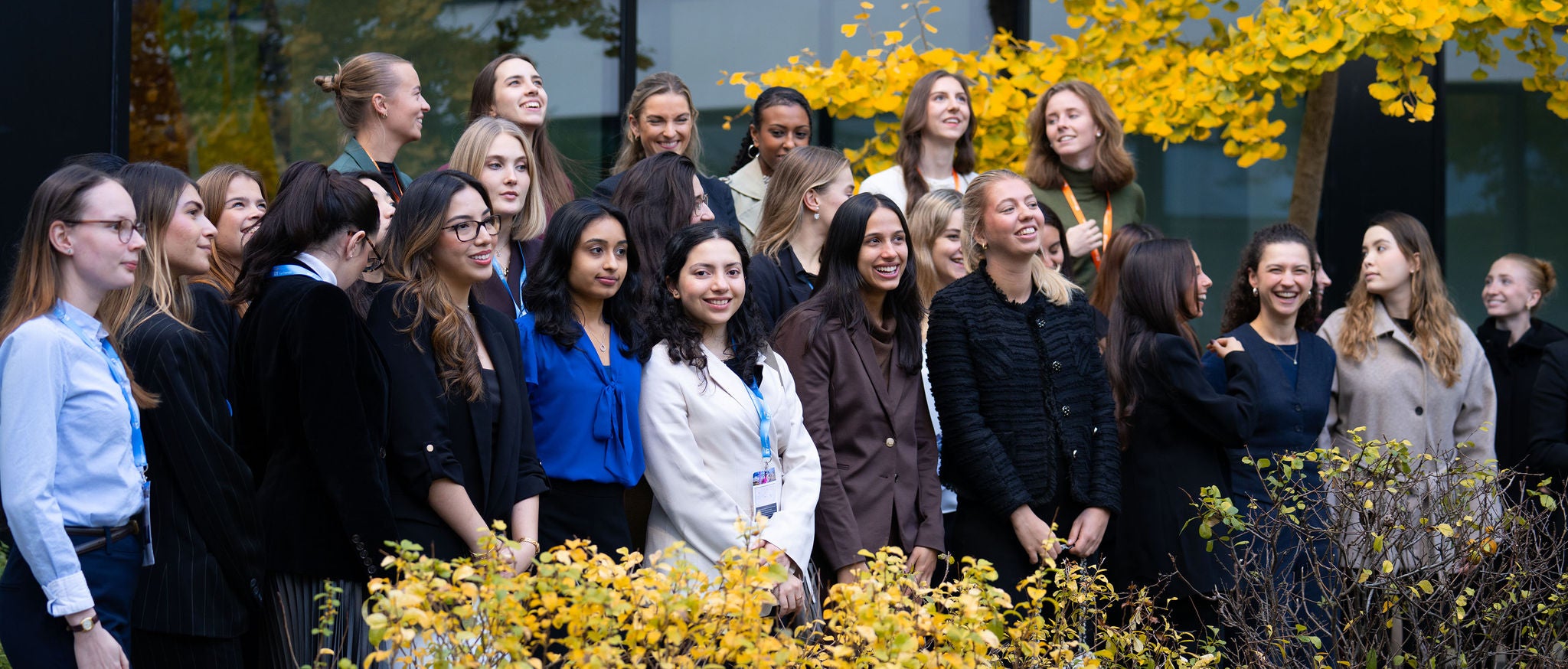 NextGen Women - participants stading outside the EY office in Copenhagen