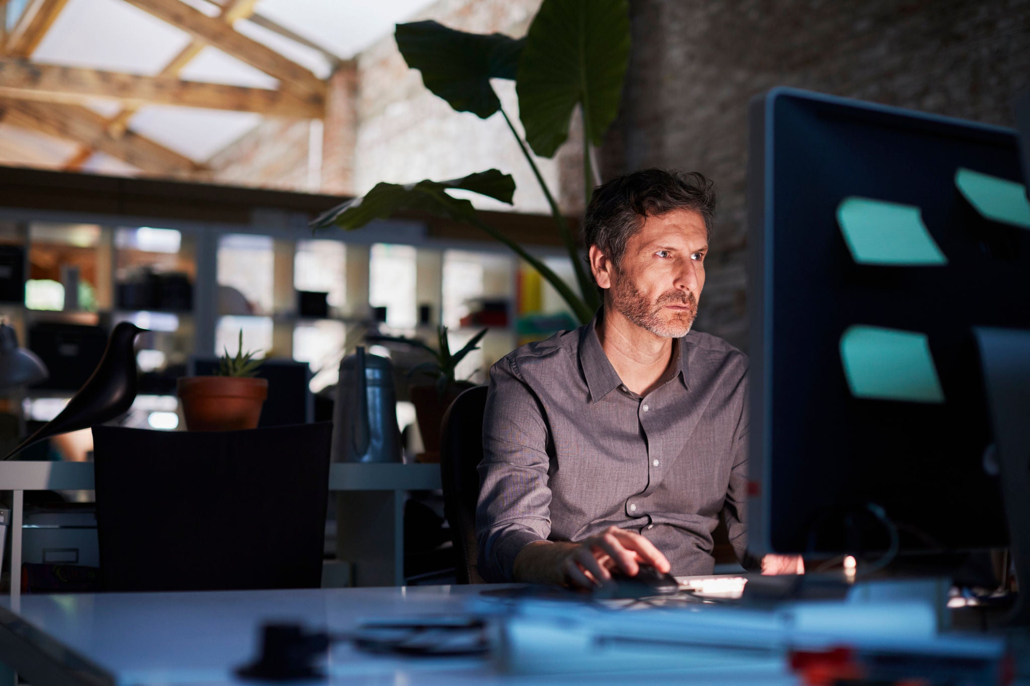 Small business, working at the office.