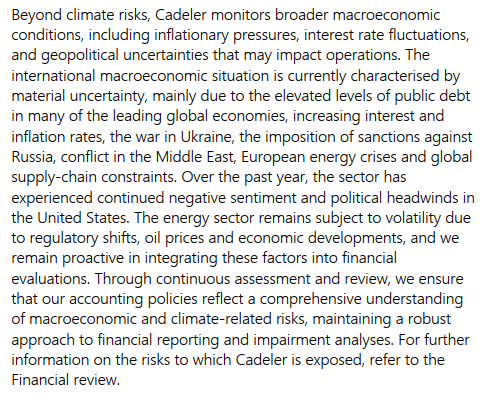 Praksiseksempel 2: Note 2, Cadeler A/S, Annual report 2025