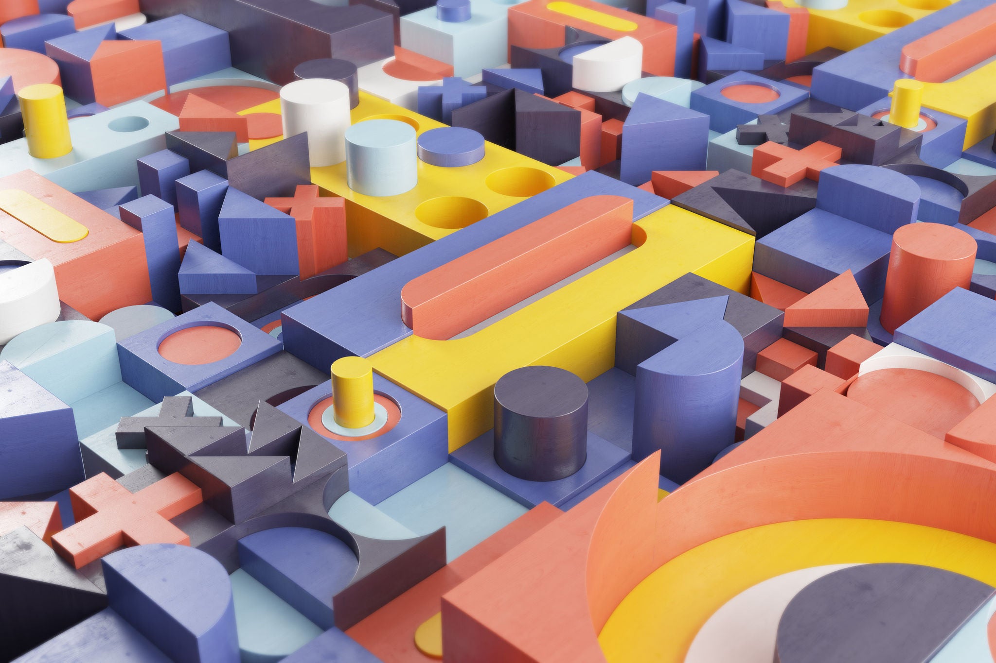 Geometrischer abstrakter 3D-Hintergrund