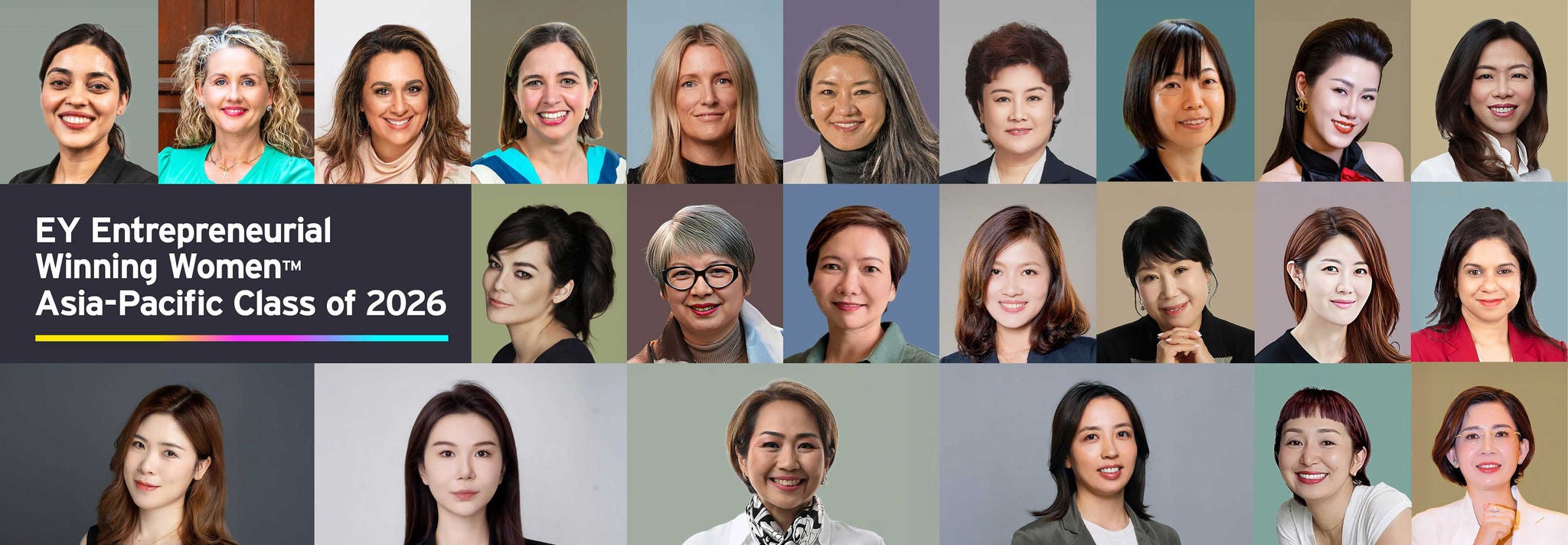 image of EY’s Asia-Pacific Entrepreneurial Winning Women Class of 2026.