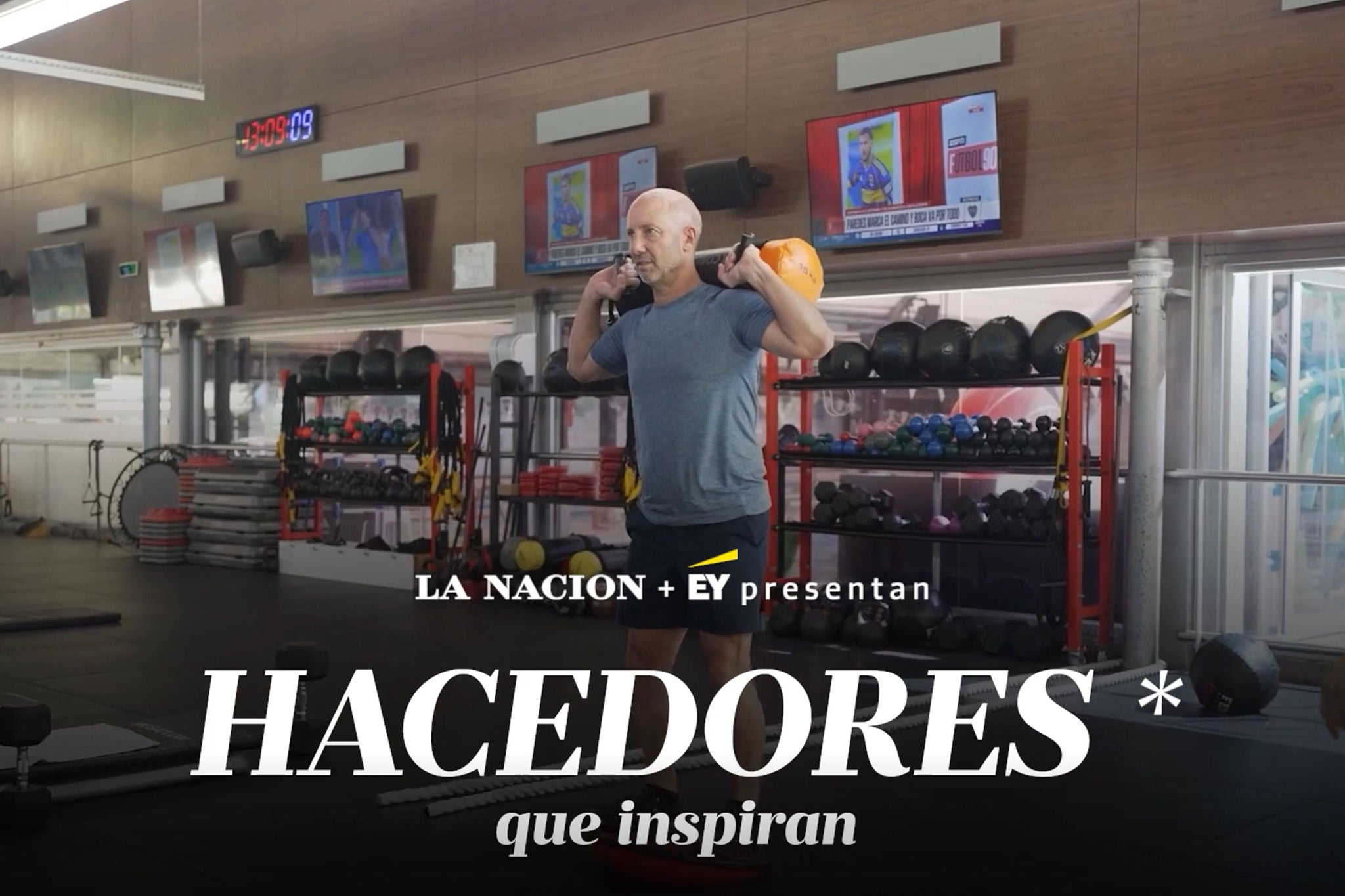 Fernando Storchi haciendo ejercicio