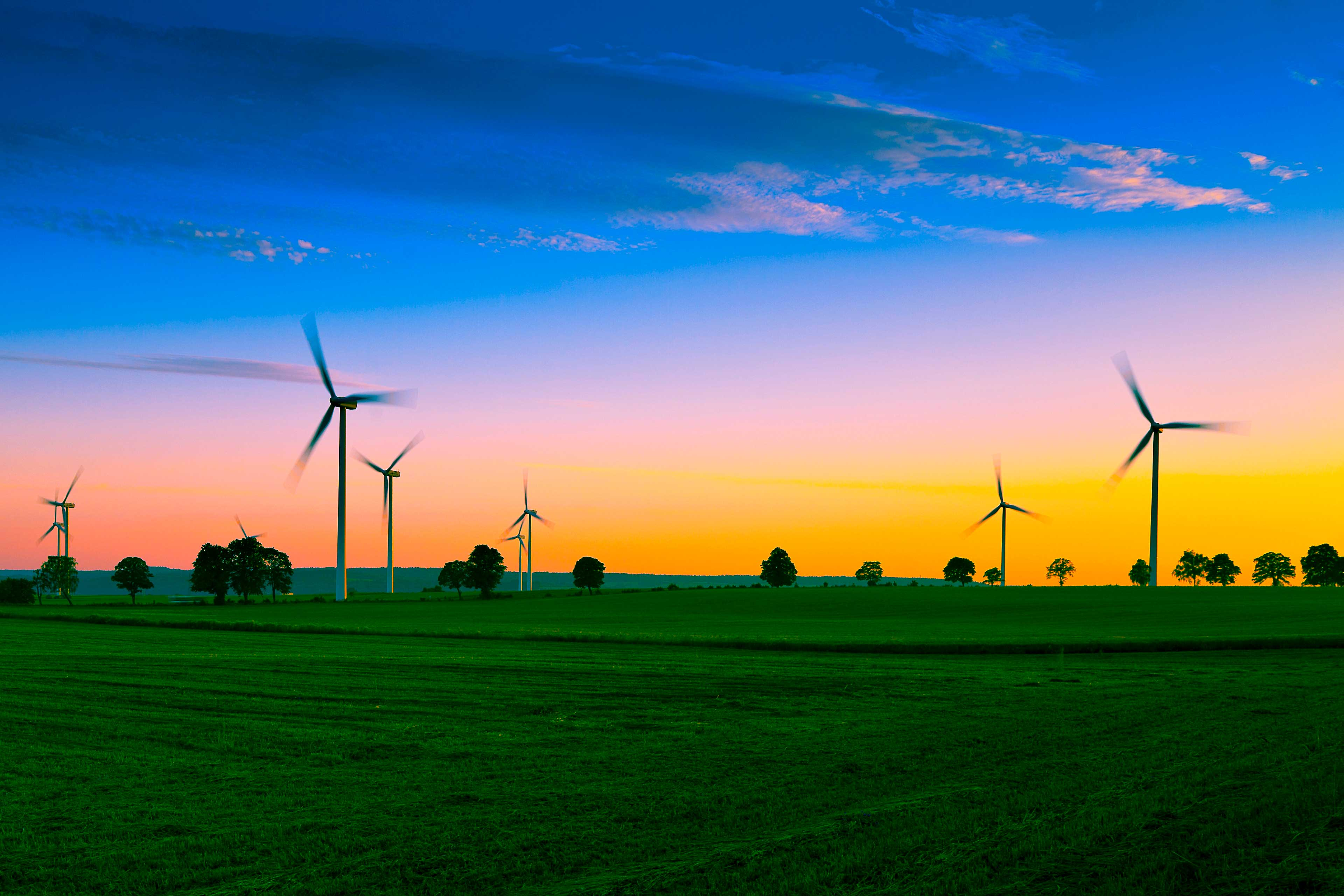 Wind farm on Kashubian - Poland