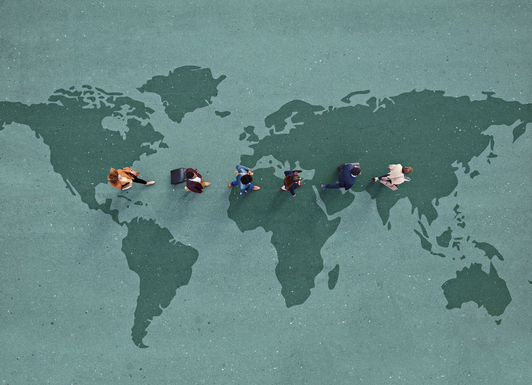 A visual representation of global mobility and cross‑border workforce movement in an increasingly interconnected world.