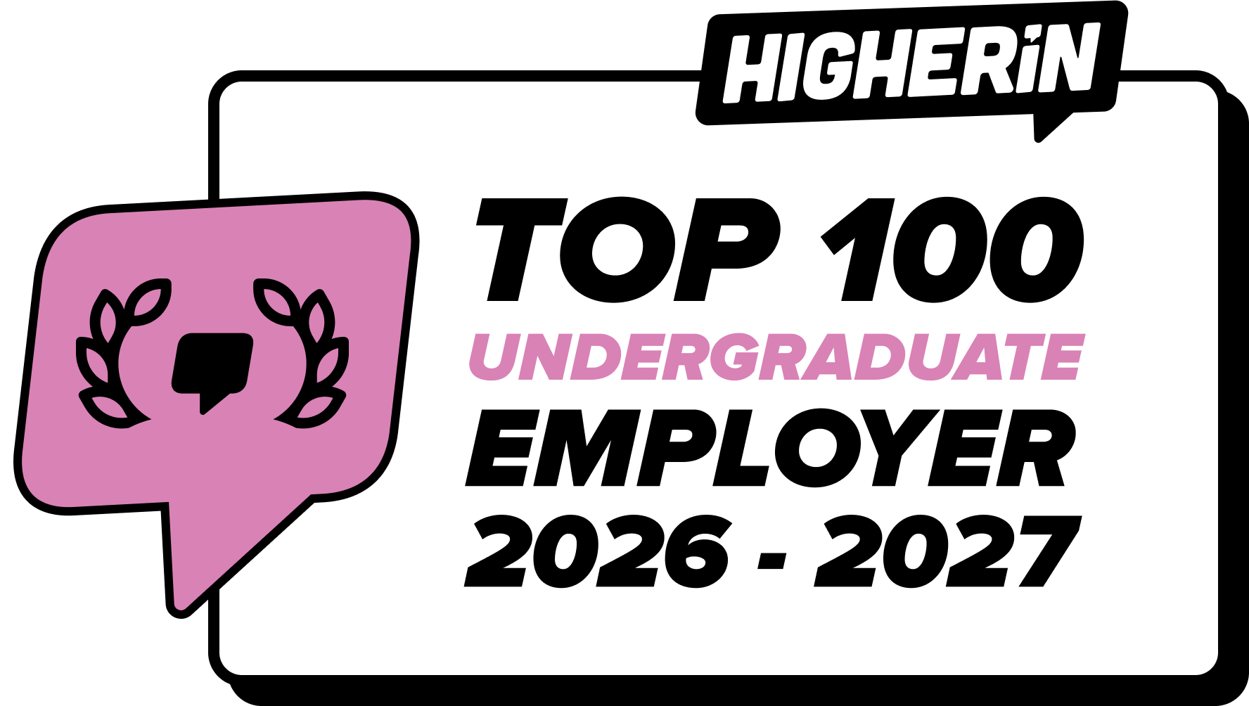 EY is a top undergraduate employer badge