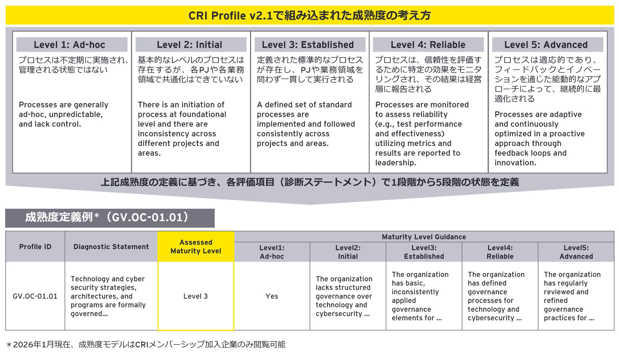 CRI Profileの成熟度モデル