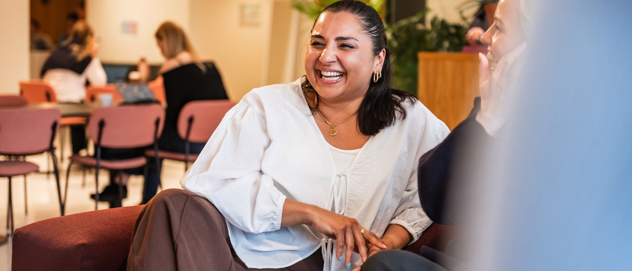 Colleagues connecting in an inclusive and collaborative workplace