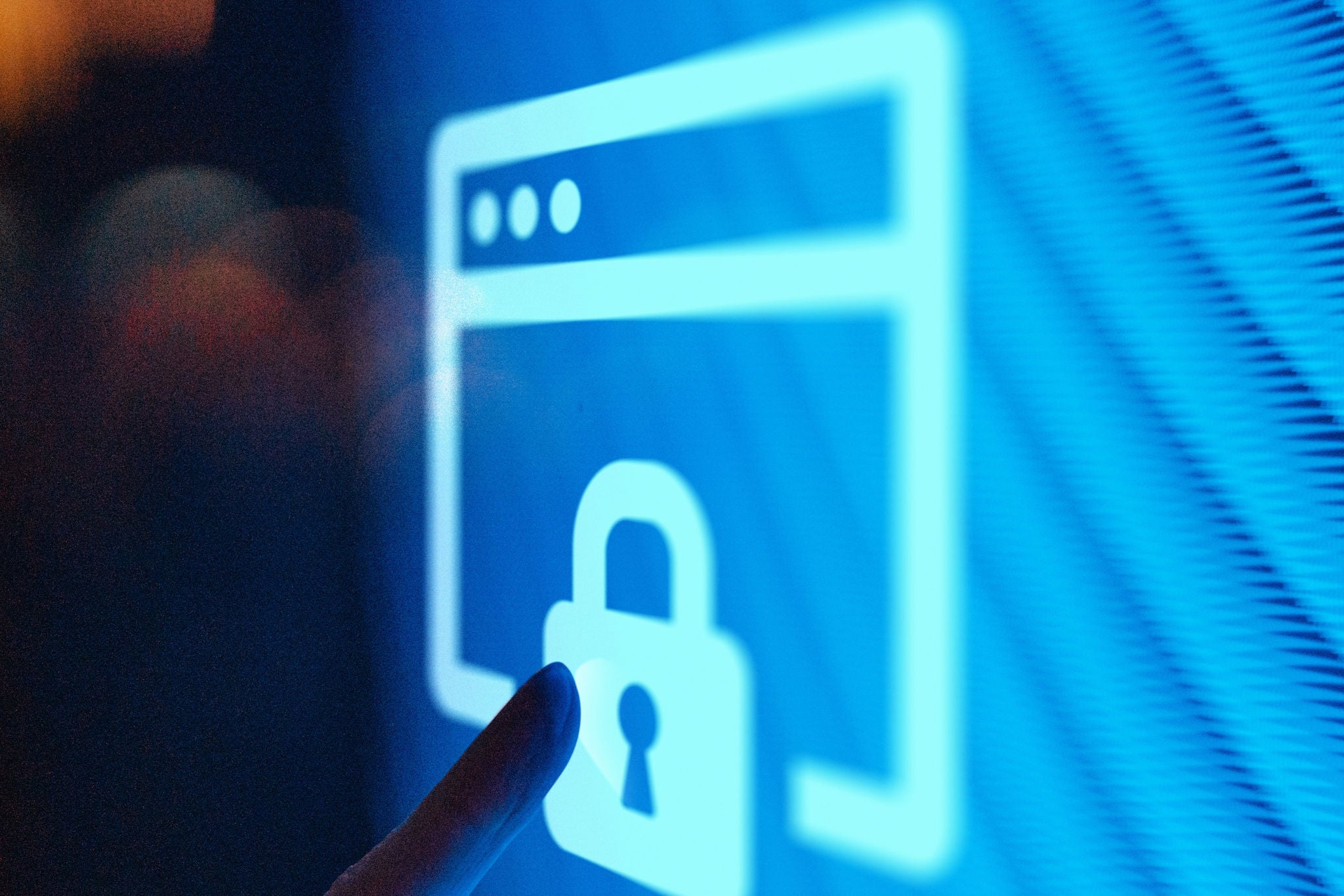 Smart technology. Connecting the future. Lifestyle and technology. Cyber crime. Online privacy protection. Data protection. Futuristic concept.