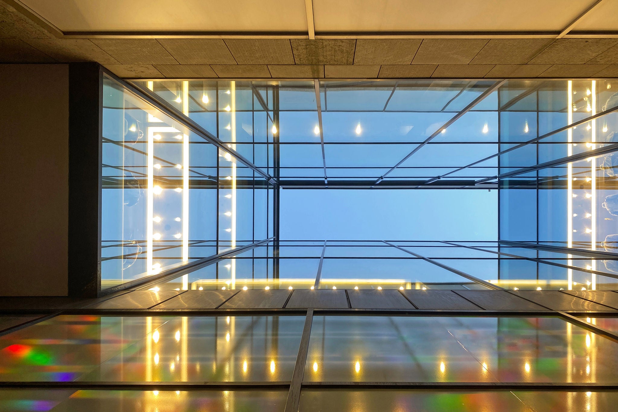 open skylight in roof