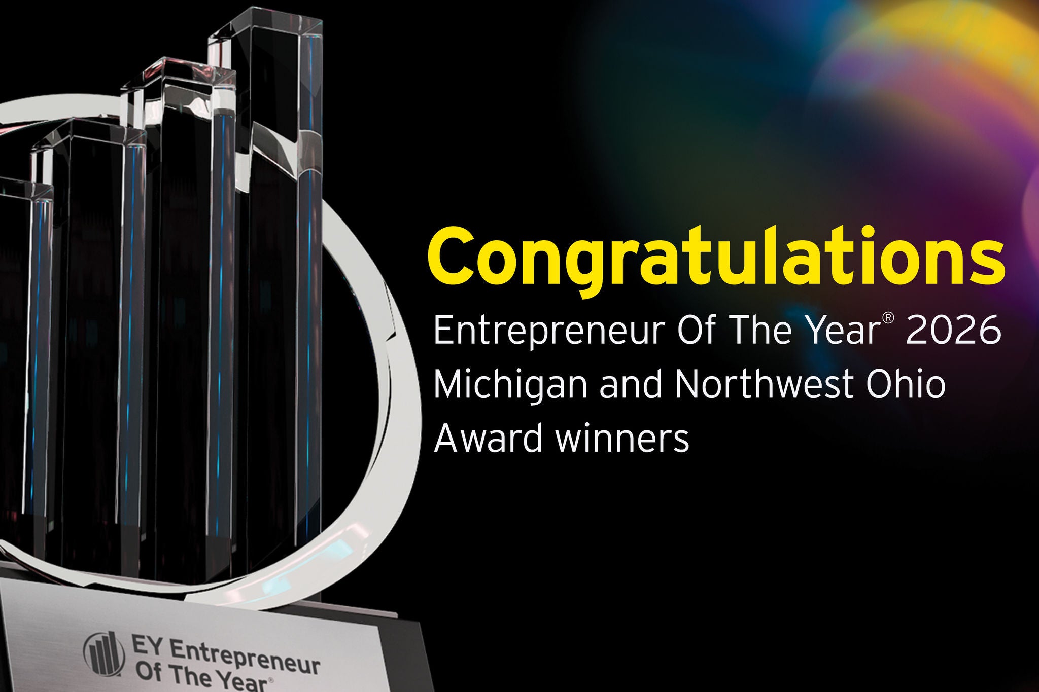 Entrepreneur of the Year winner – Michigan and Northwest Ohio