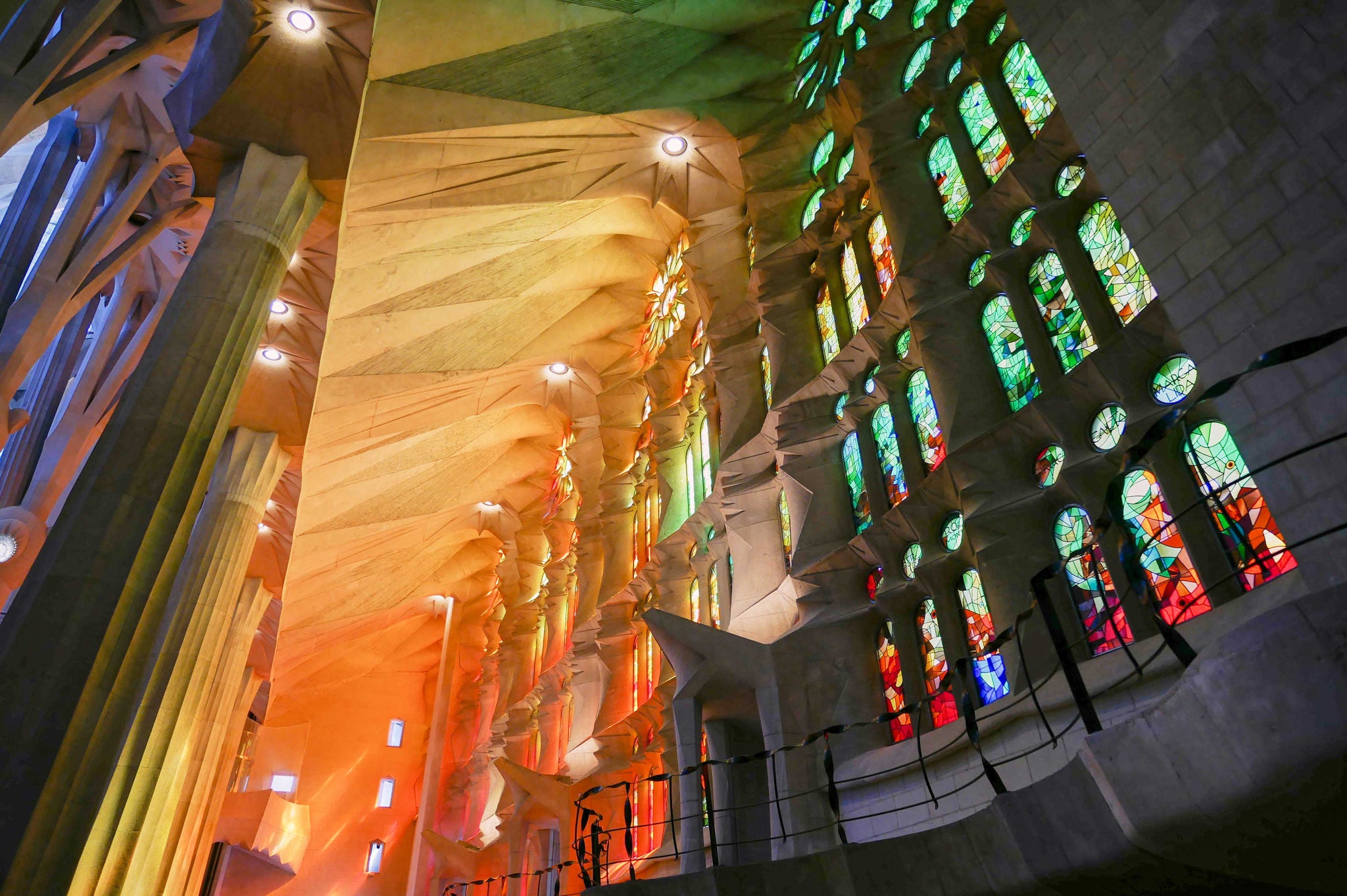 Stained Glass Windows in Sagrada Familia