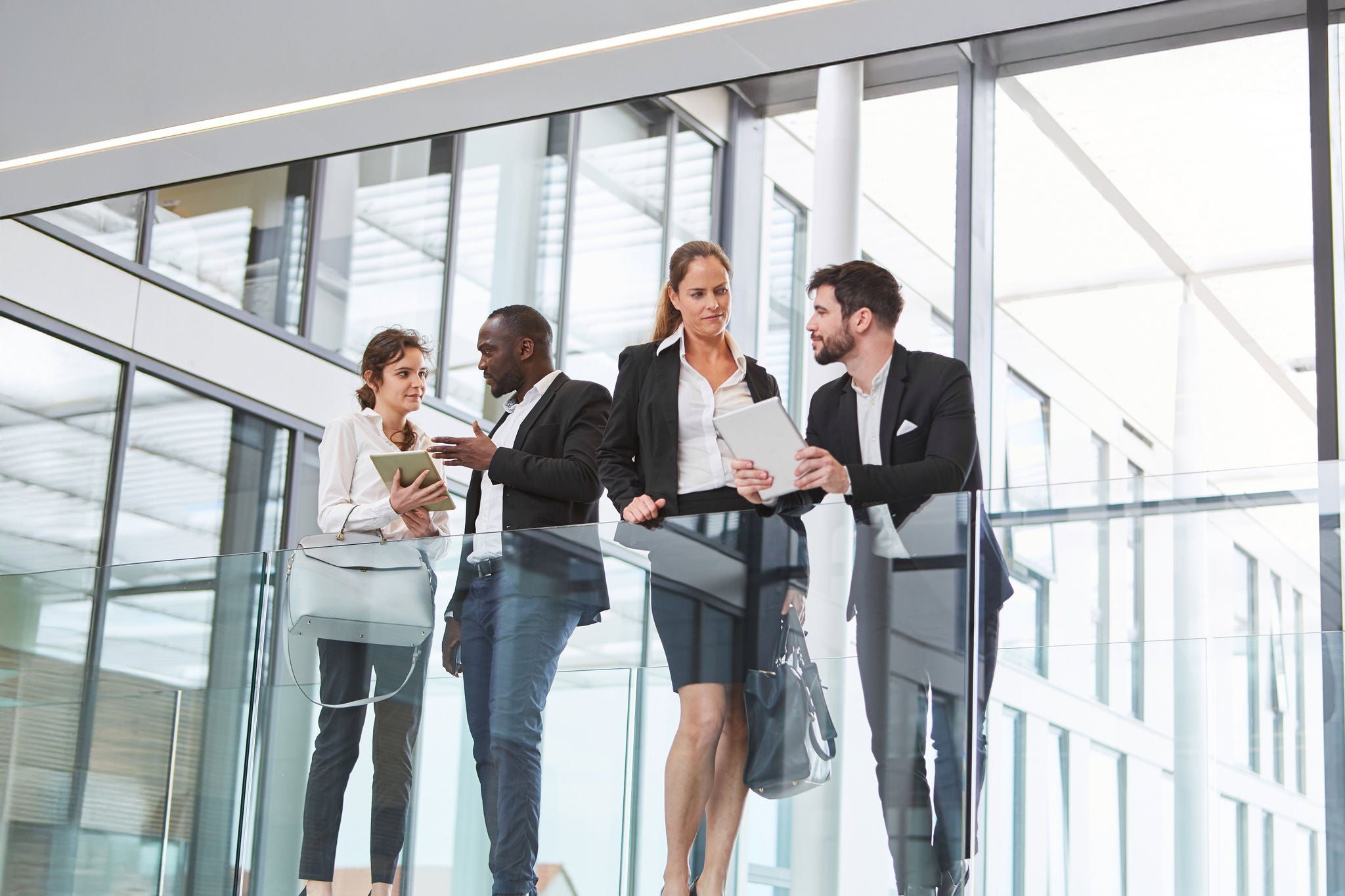 Business people with tablet pc computers at office