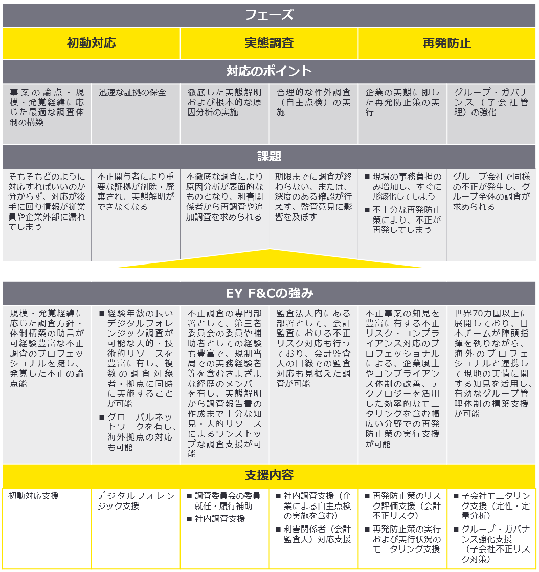 EY F&Cによる支援