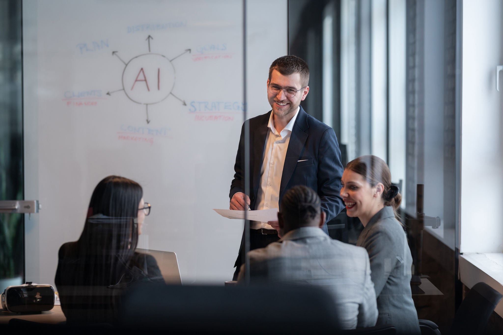 Pessoas em uma reunião