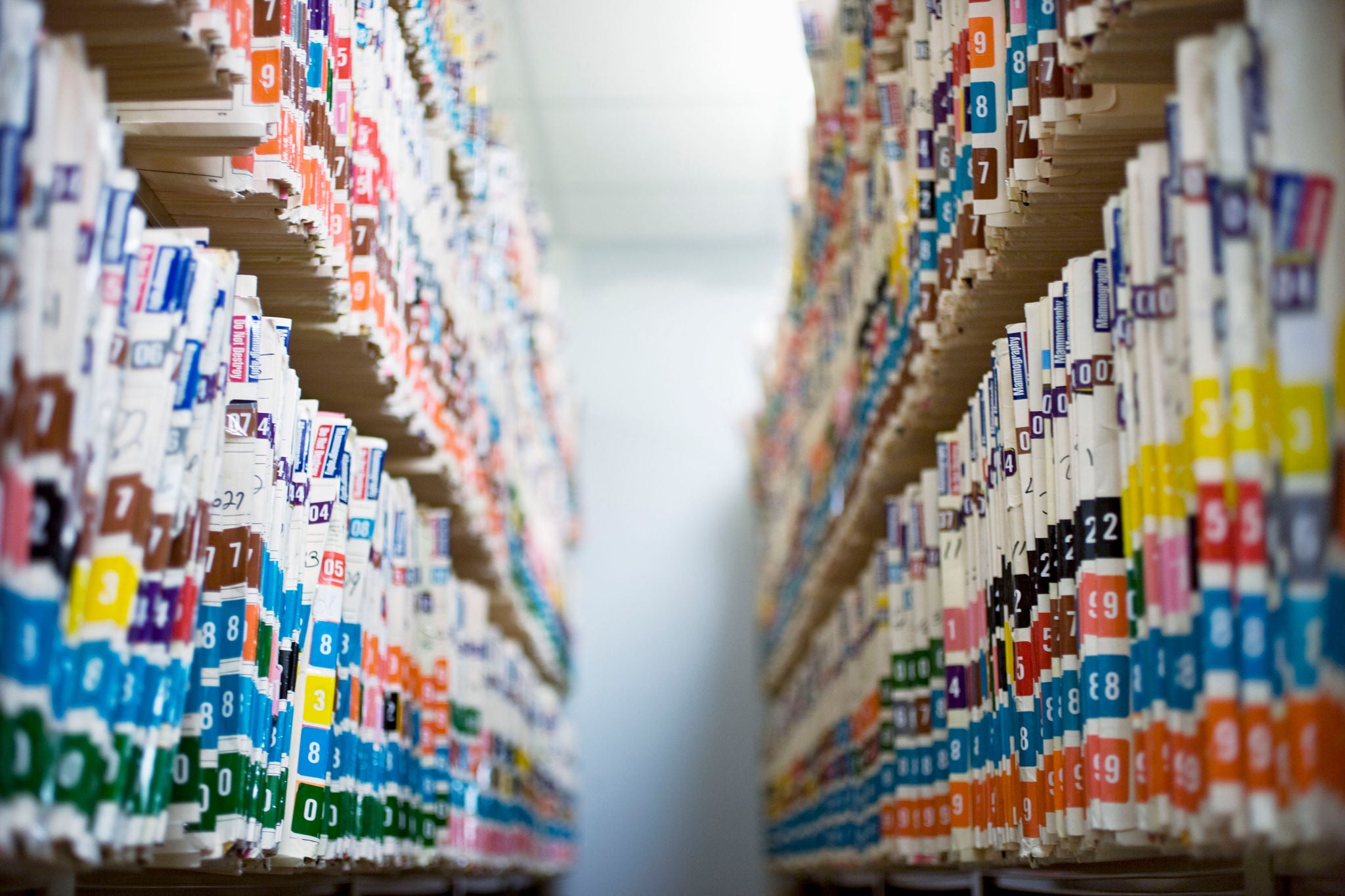 Medical Records on Shelf