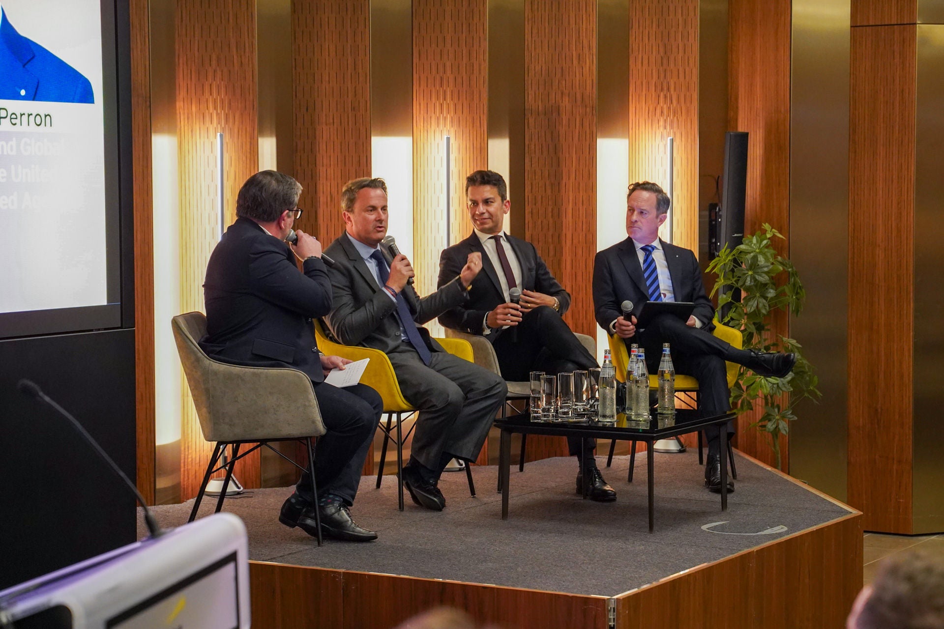 Xavier Bettel on stage