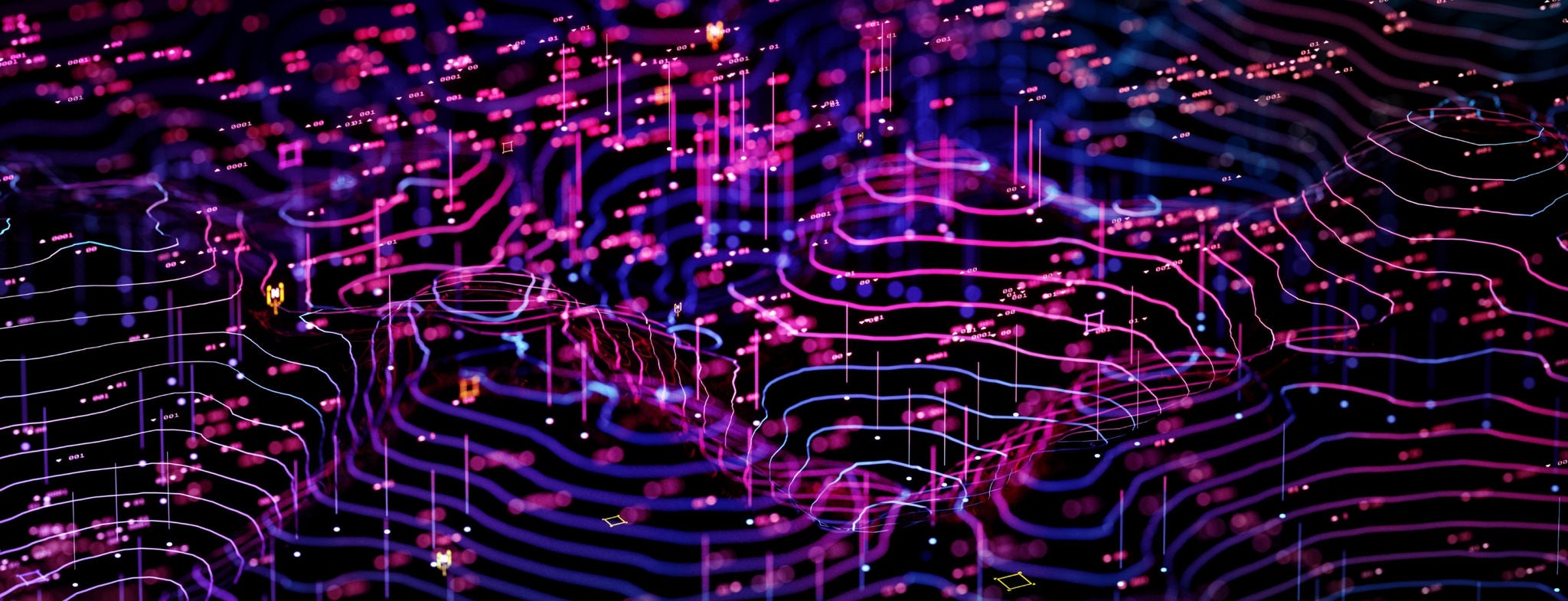 Abstract digital data background