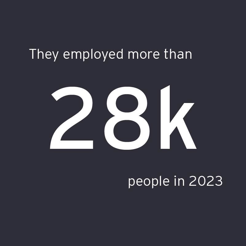 More than 28k people employed in 2023