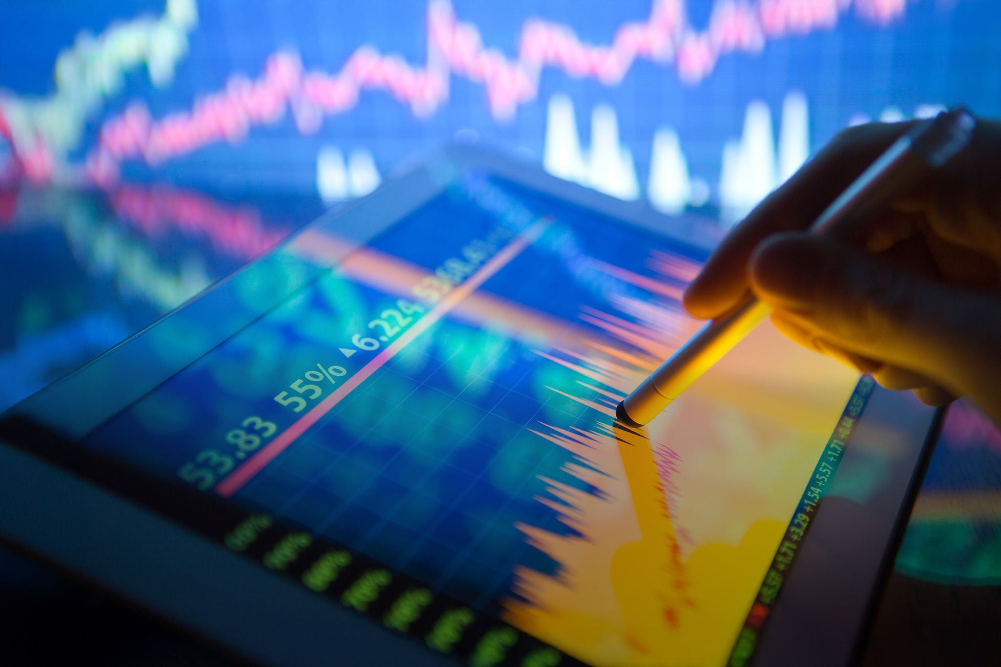 Stock Market on Tablet Pc