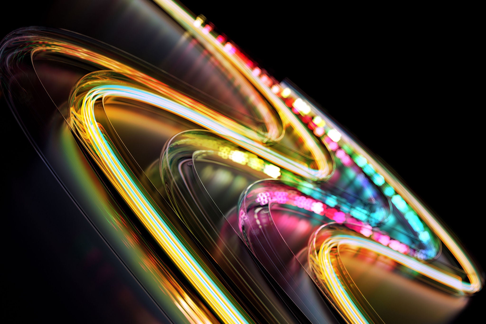 Visualization inside fibre optic cable