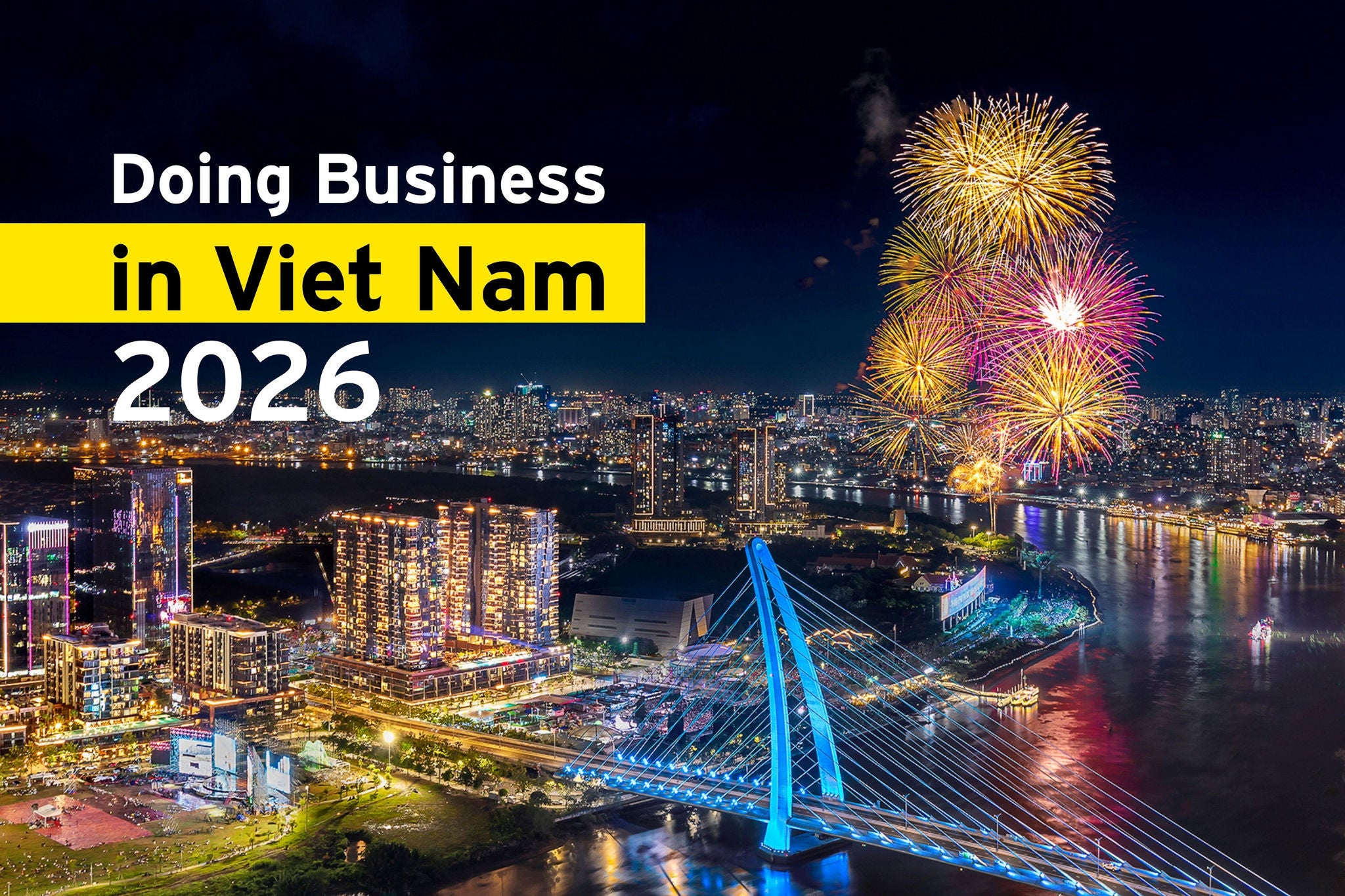 Portrait view of city with fireworks