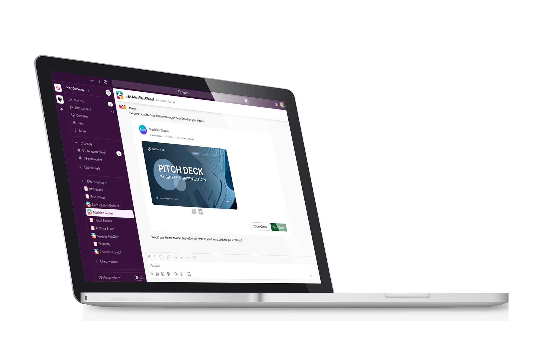 inflow assistant laptop left