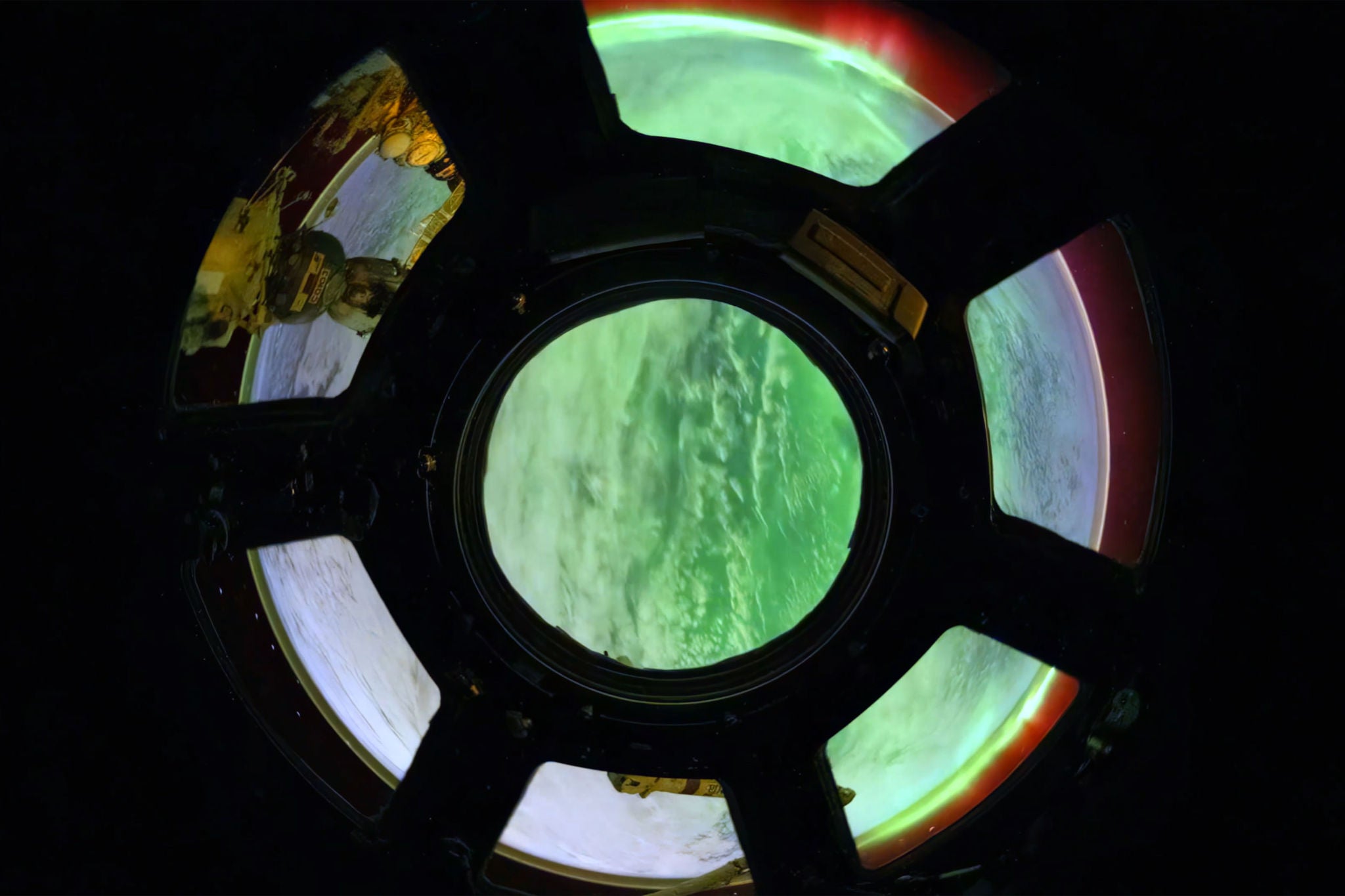 Aurora Polaris as seen from the ISS