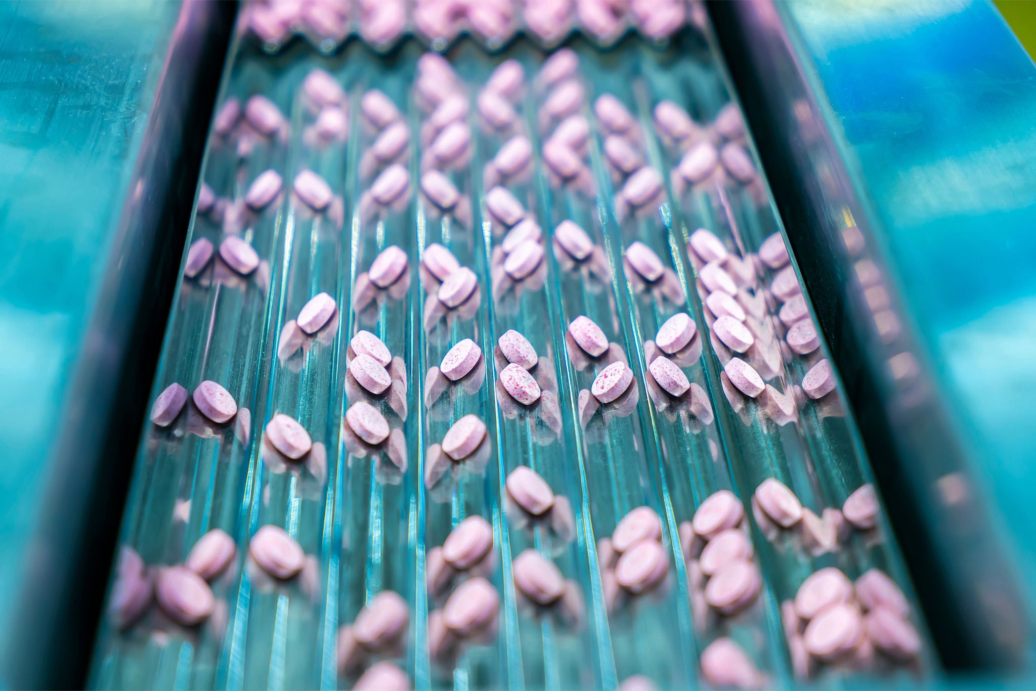 pharmaceutical medicine tablet pill background at pharmacy industry manufacture
