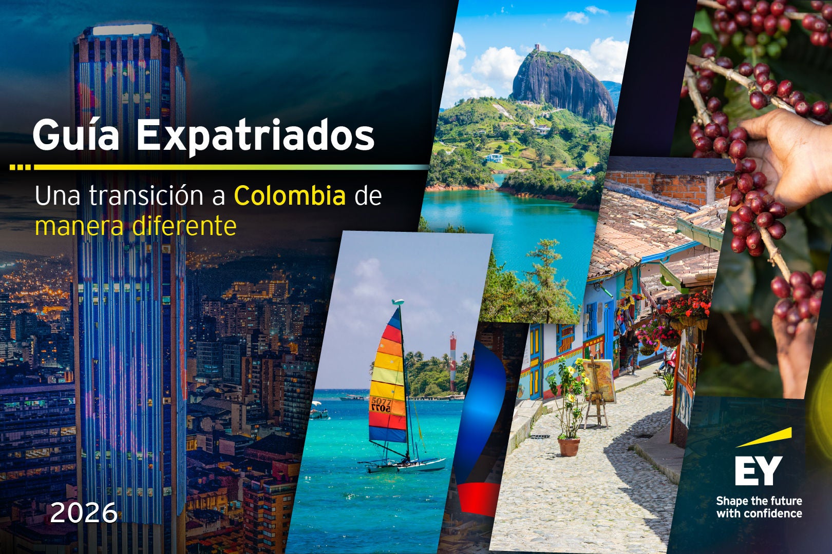 Colombian collage and a woman seeing her phone with a backpack