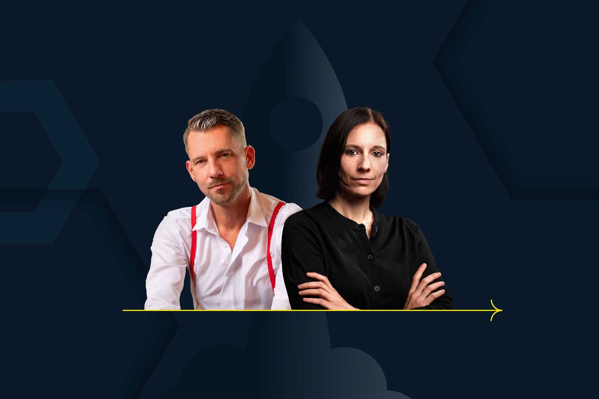 Markus Kuntke (REWE) und Conny Iber (LUX FUX) im "Höher hinaus"-Podcast