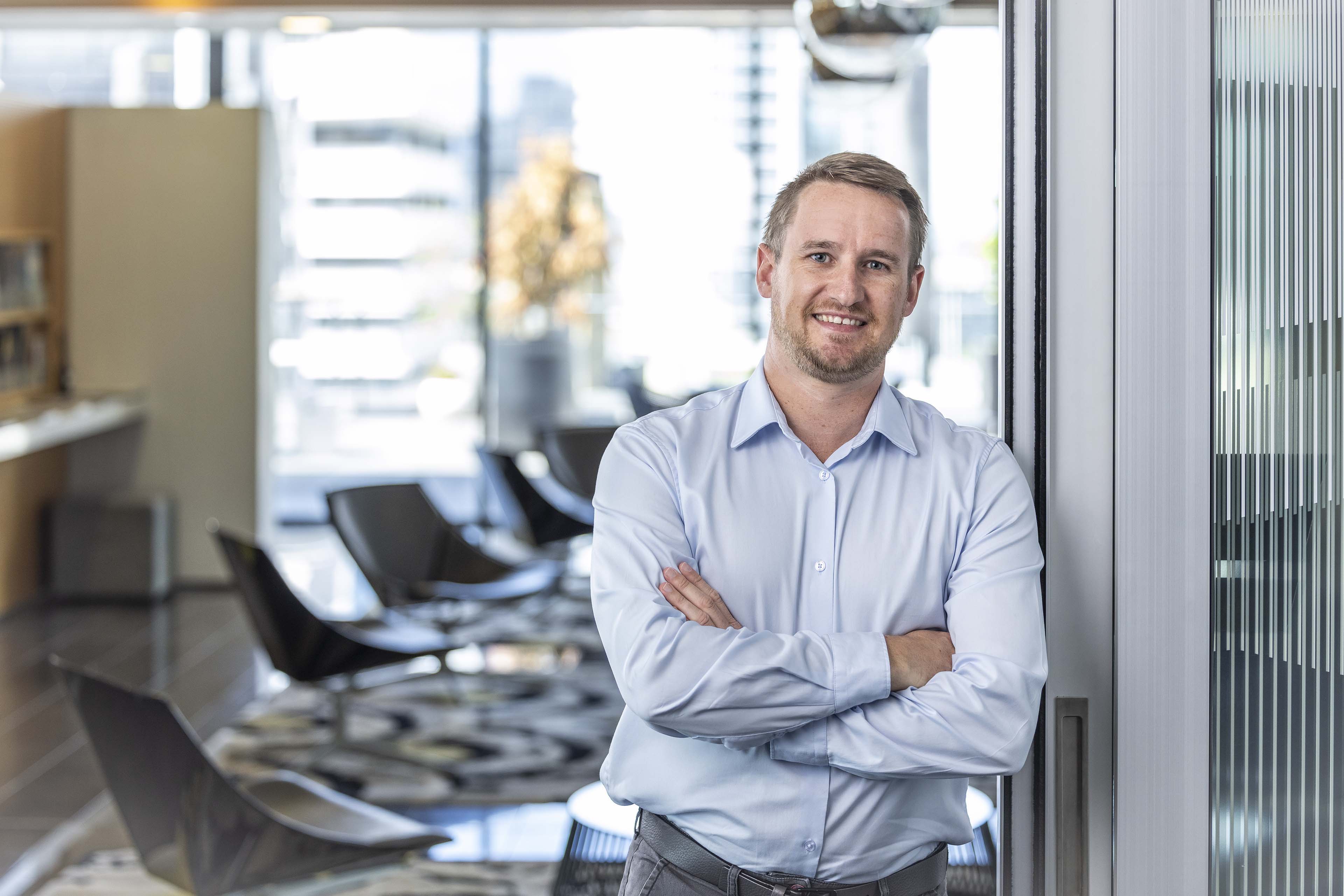 A photographic portrait of Darren Tiddy