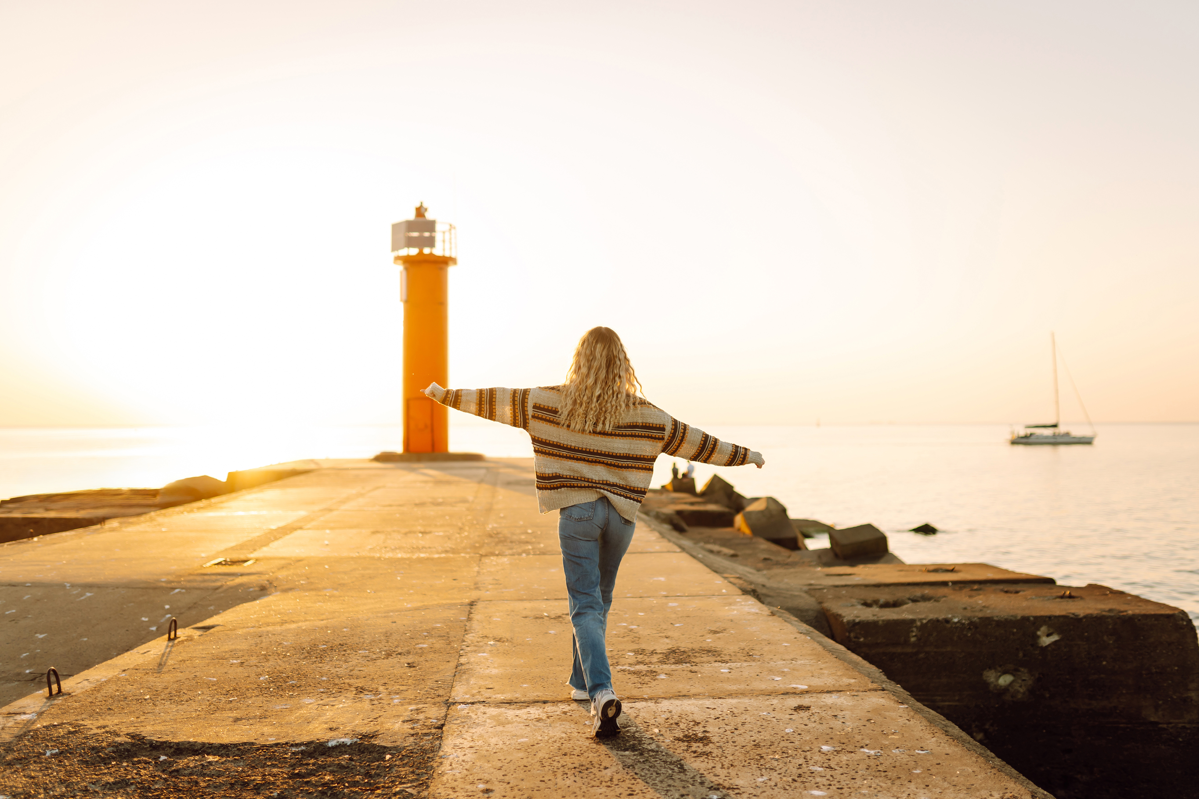 Young Asian businesswoman with passport 