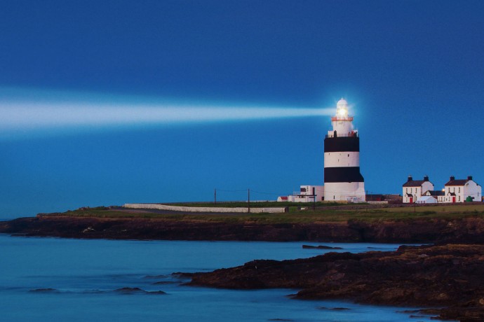 Light house in the night