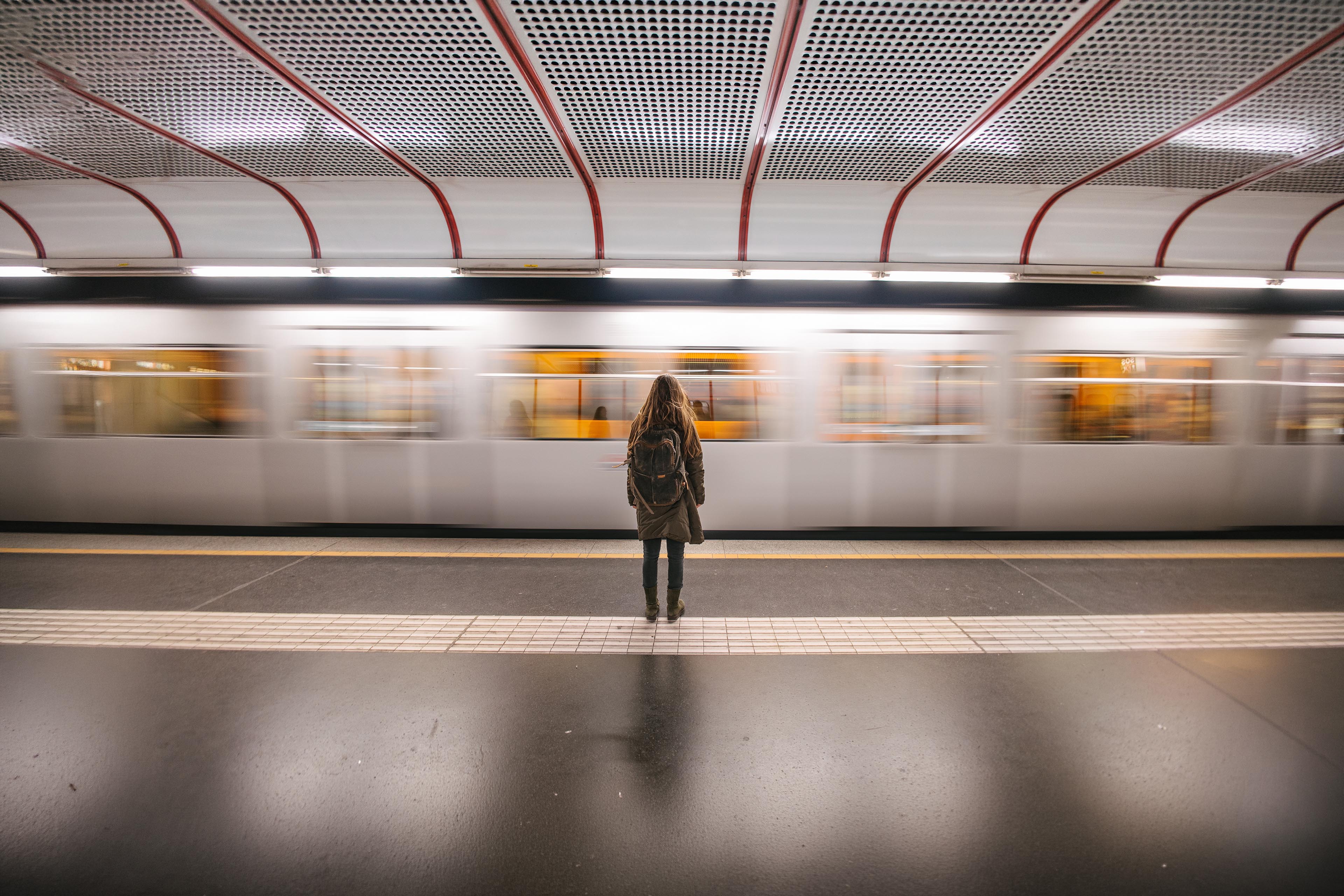 Waiting for metro