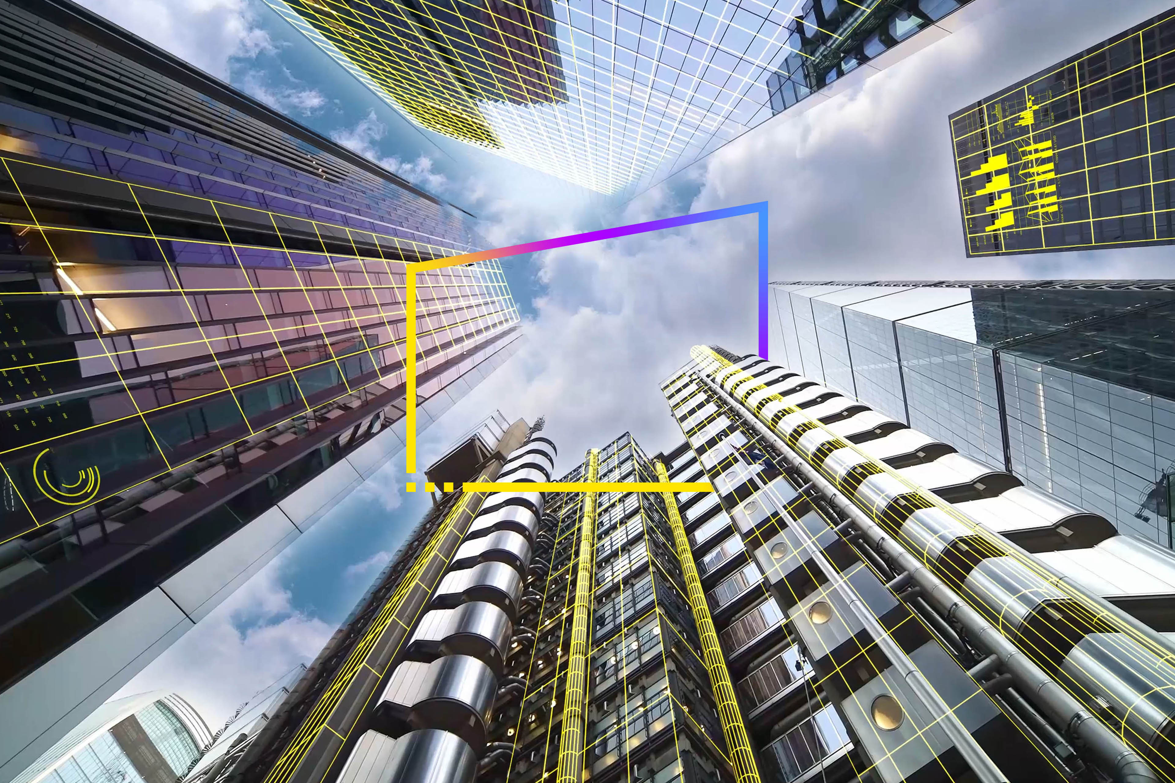 modern skyscrapers  in London