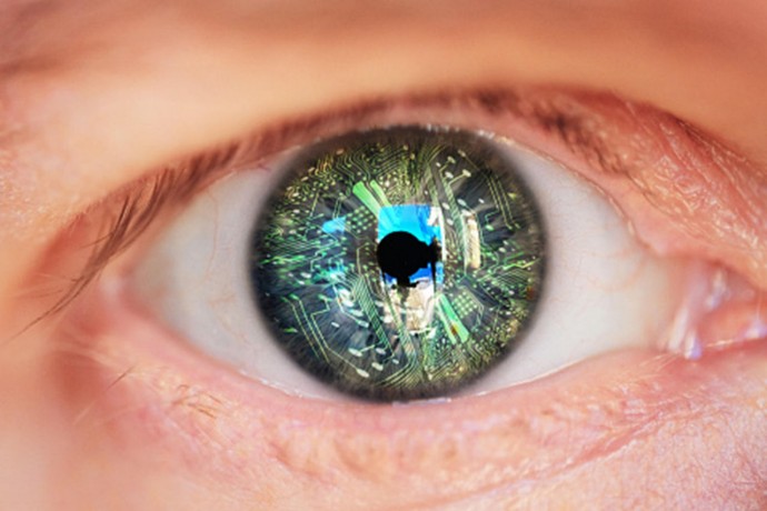 Futuristic electronic eye