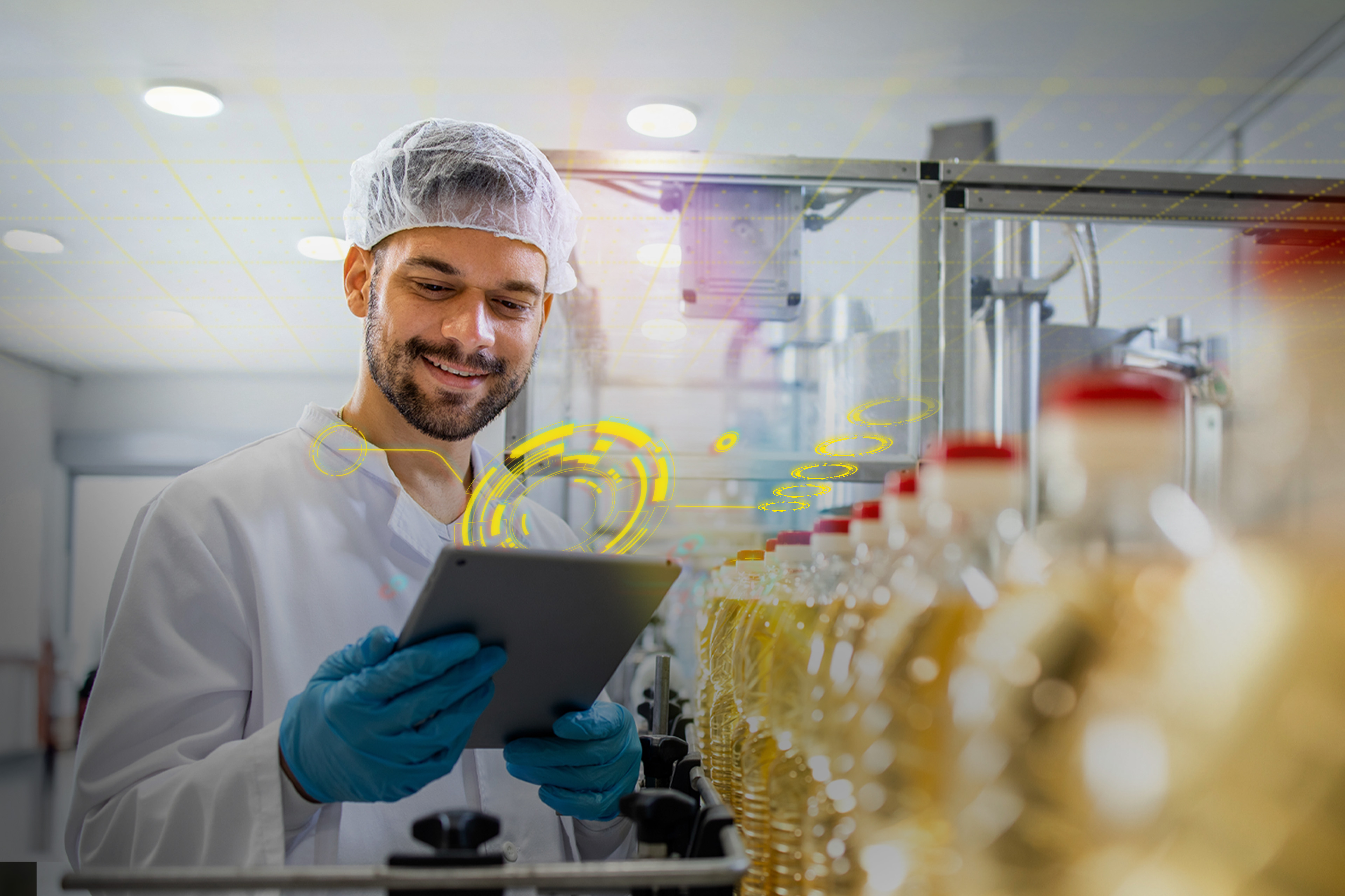 Man checking supply chain consumer products agentic AI