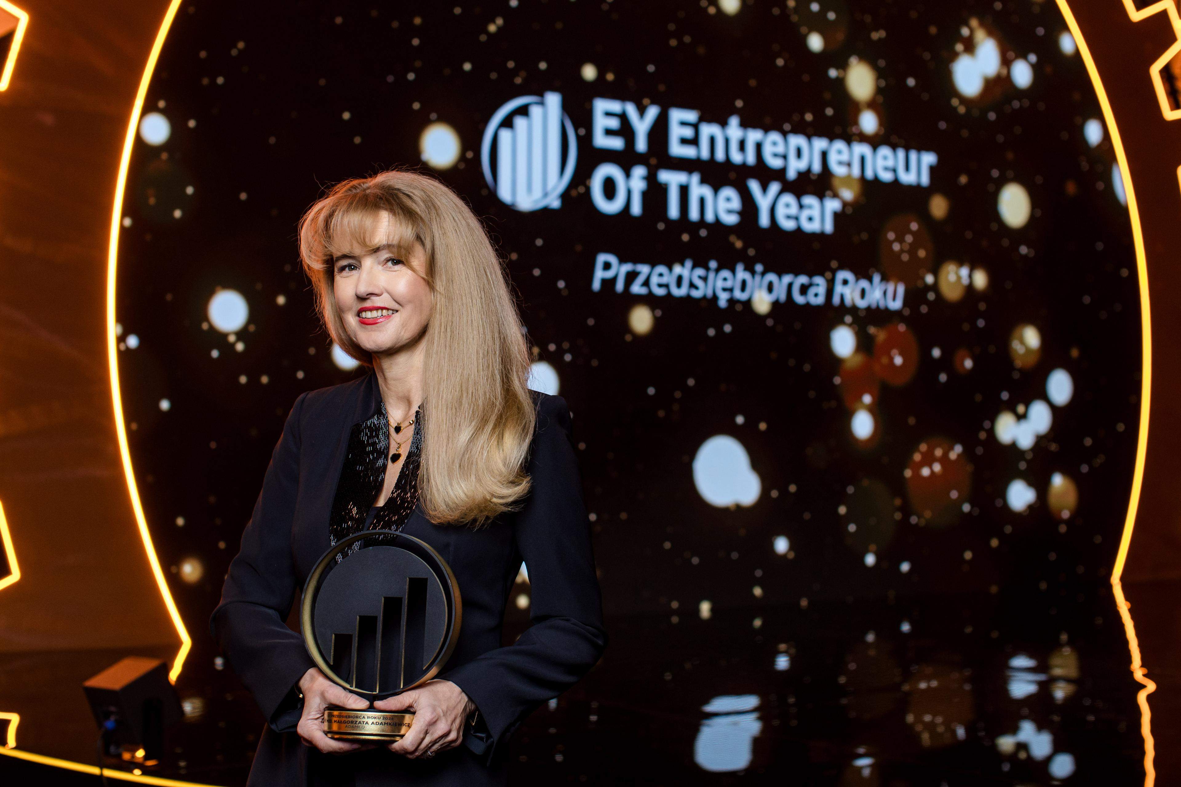 Małgorzata Adamkiewicz z firmy Adamed, zwyciężczynią 22. edycji konkursu EY Przedsiębiorca Roku